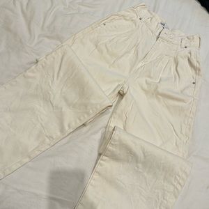 Zara Off White Wide Leg Jeans size XS
